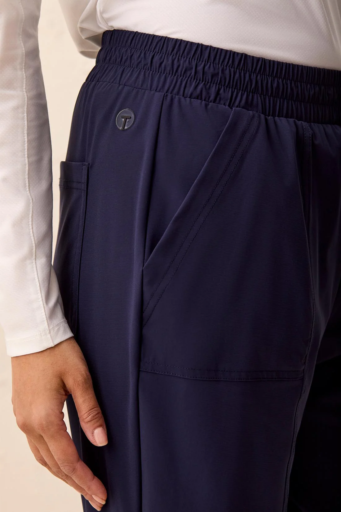 High Performance Stretch 25" Technical Pull-On Pants-Deepblue - Image 3