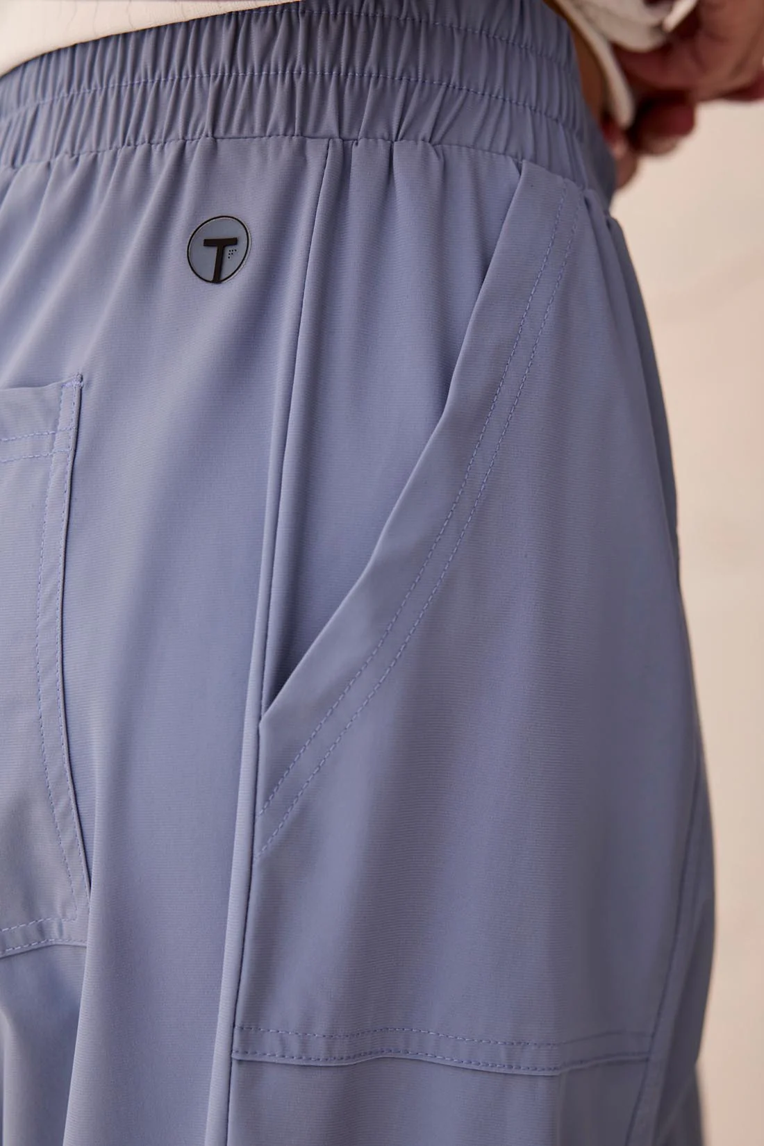 High Performance Stretch 25" Technical Capris-Dustblue - Image 3