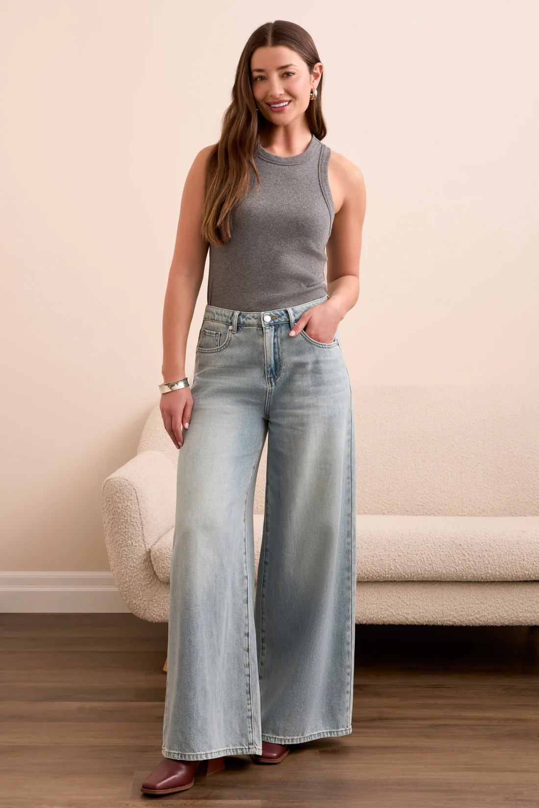 BLUE THREAD JENNA Drama Wide Leg Denim Jeans-Outoftheblue - Image 2