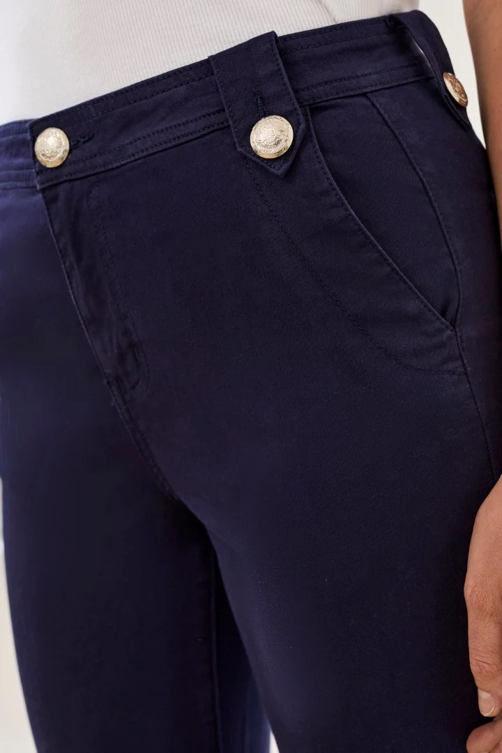 Comfort Stretch Brooke Hugging Palazzo Marine Denim-Nautical - Image 4