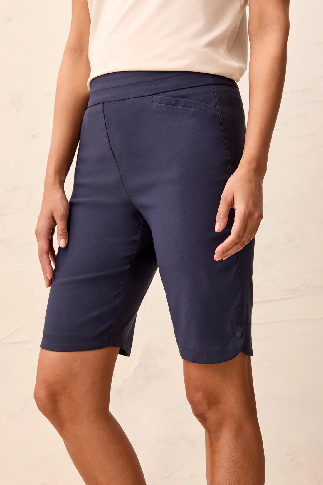 Year Round Basics Flatten It® Tummy Control Pull-On Shorts-Jet blue - Image 2