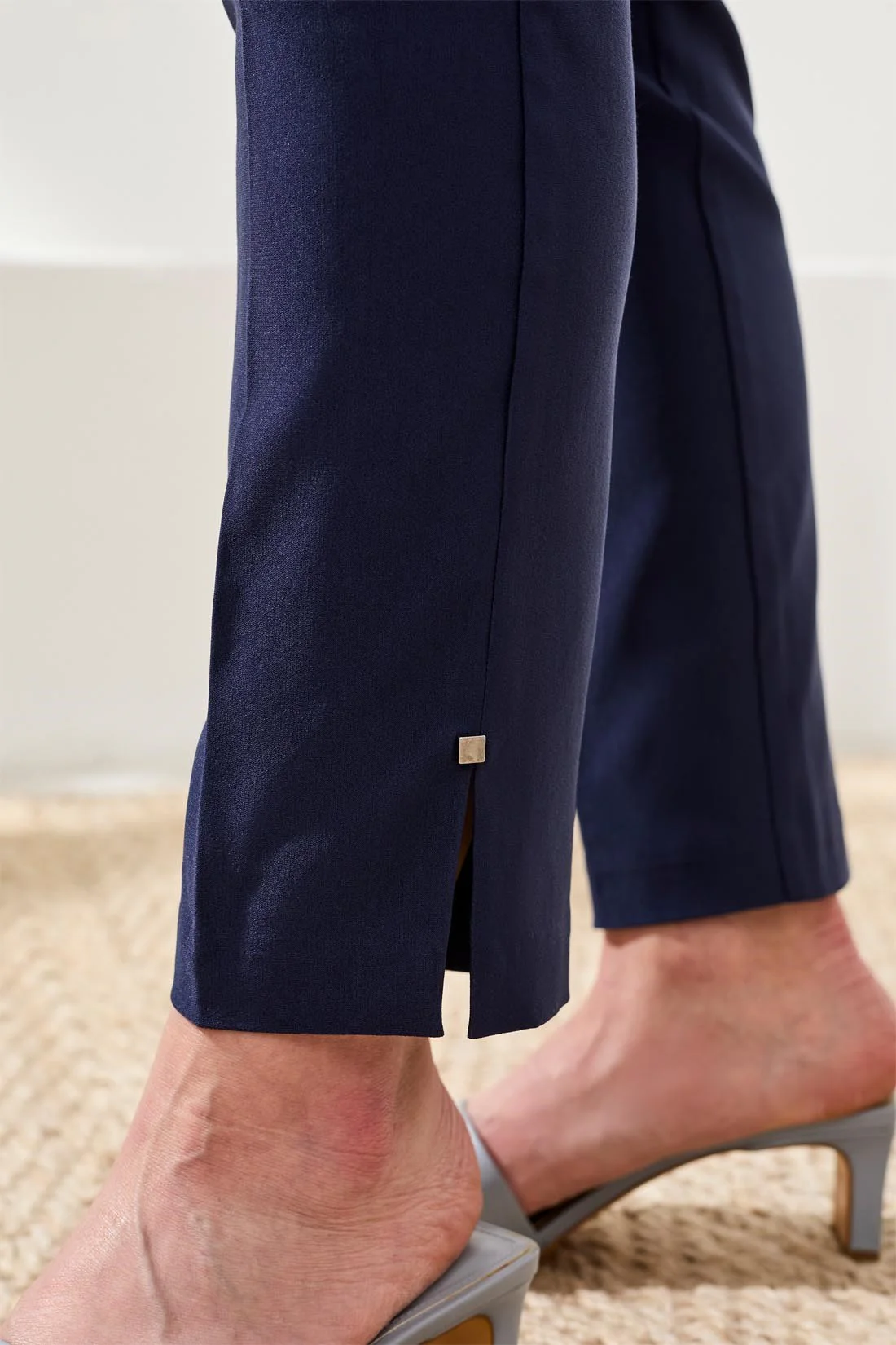 Flatten It® Slim Pull-On Ankle Pants-Jet blue - Image 3