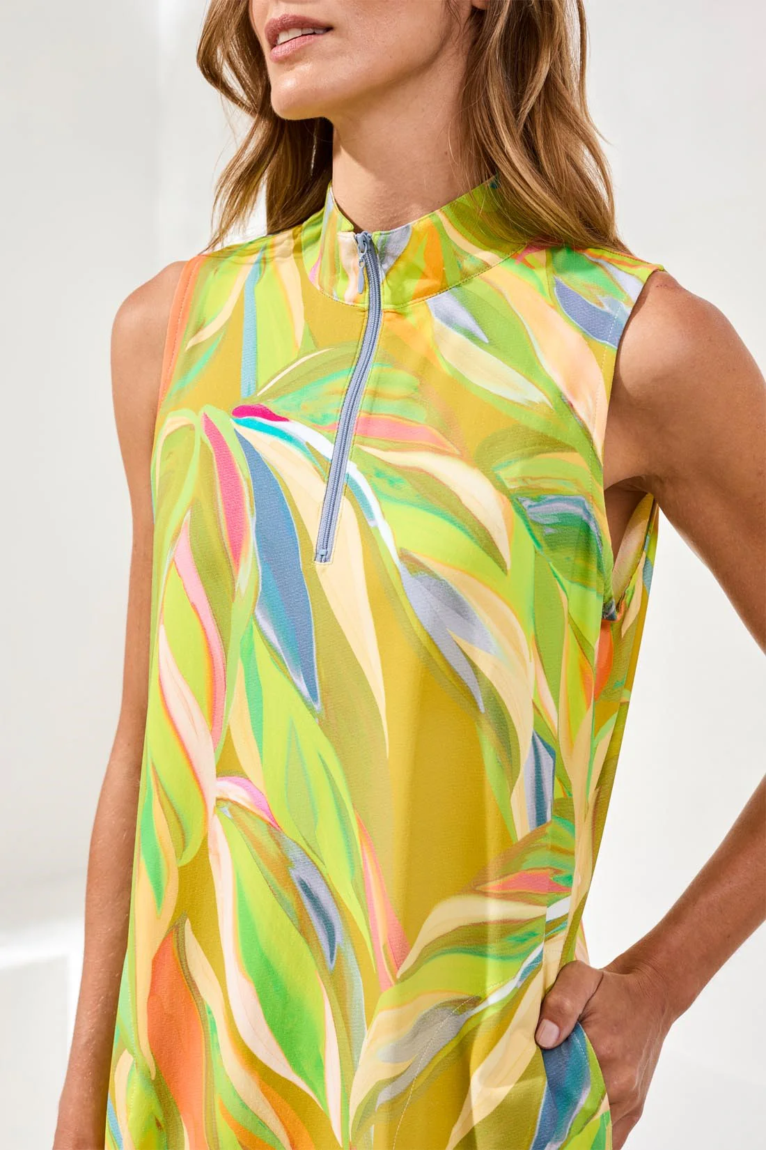 UPF 50+ High Performance Sport Dress-Limetart - Image 3