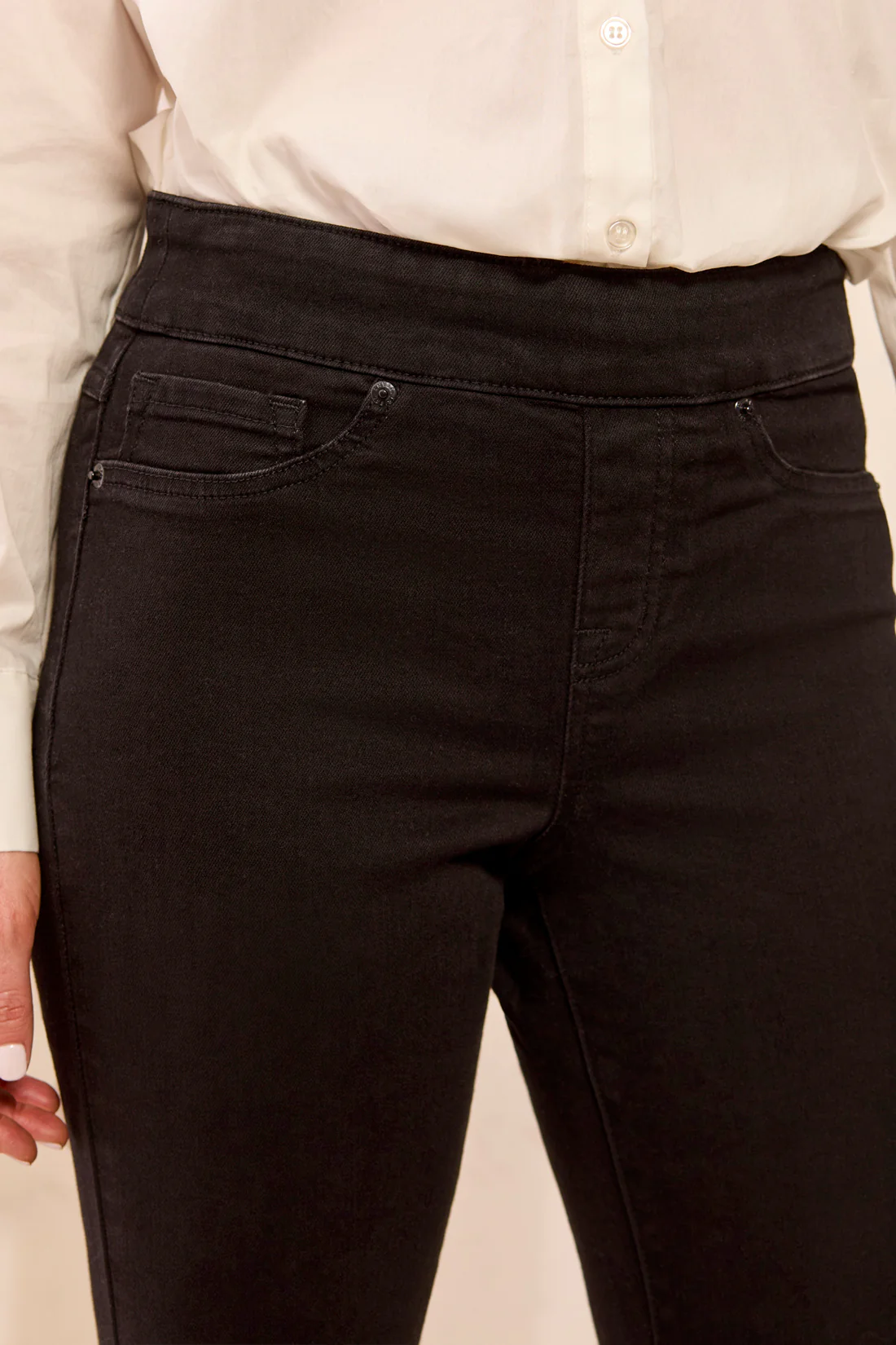 Audrey Year Round Basics Pull-On Jeggings-Black - Image 4