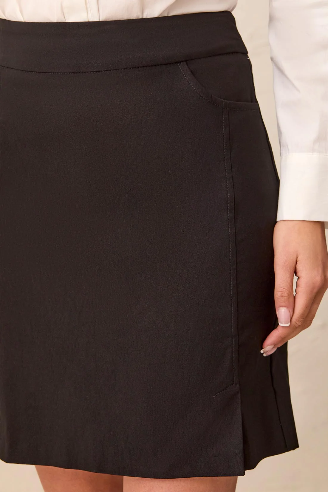 Year Round Basics Flatten It® Tummy Control Pull-On Skort-Black - Image 3
