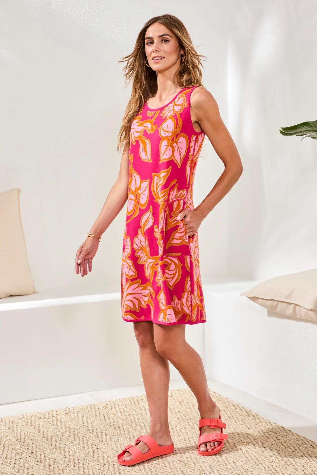 Reversible A-Line Dress-Gardenia - Image 3