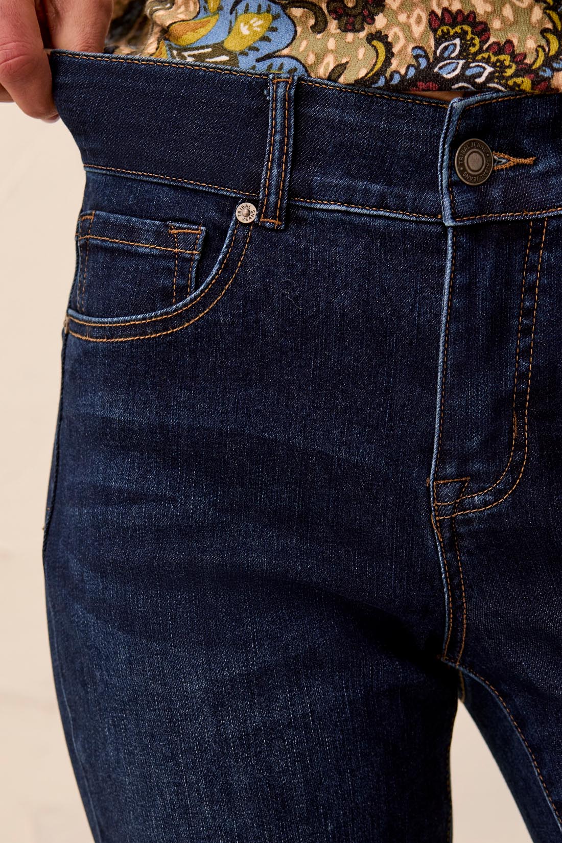 Sophia Curvy Year Round Basics Straight Leg Denim Jeans-Deepocean - Image 3