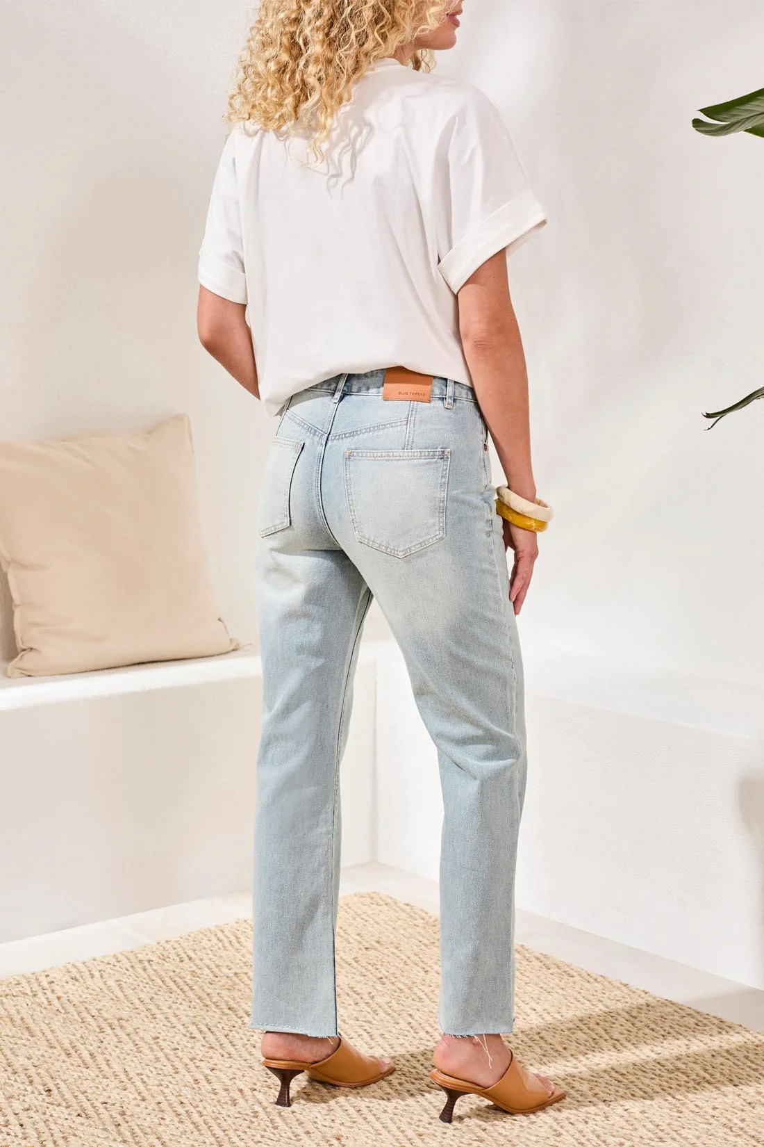 BLUE THREAD Sophia Curvy 90s Straight Leg Denim Jeans-Westcoast - Image 3
