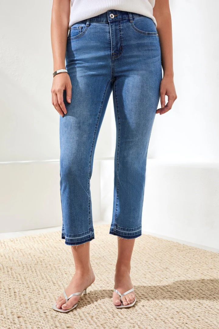 Sophia Curvy Micro Flare Jeans-Harbor - Image 3