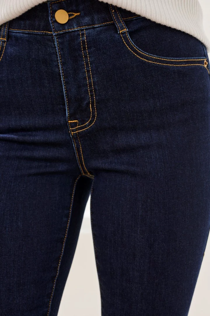 Sophia Curvy Micro Flare Jeans-Rinse - Image 3