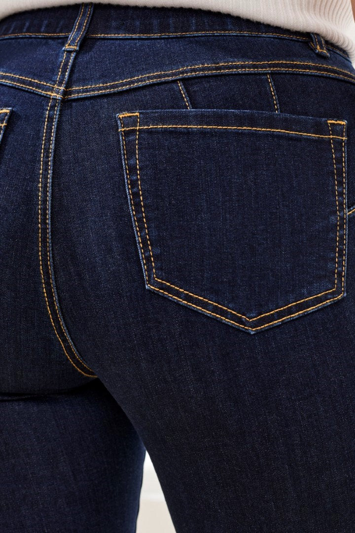 Sophia Curvy Micro Flare Jeans-Rinse - Image 4