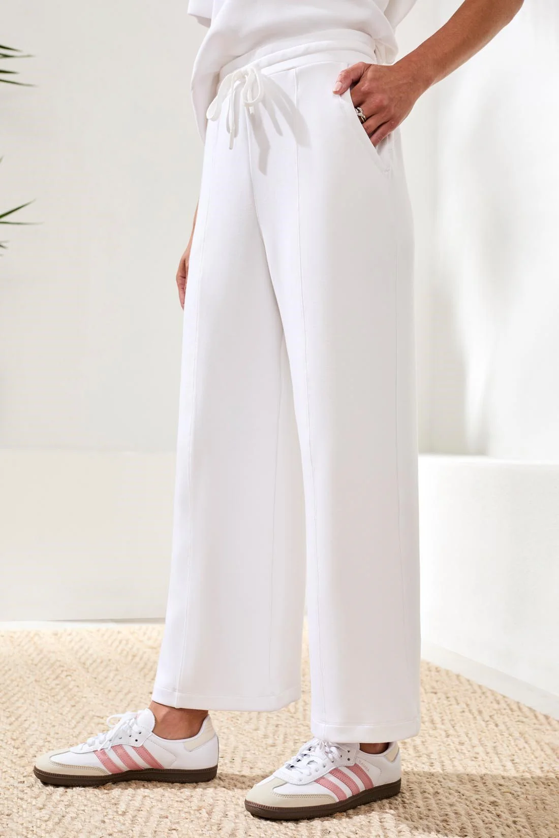 Techno Lux Pull-On Pant Drawcord-White - Image 2